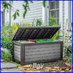 KETER Weatherproof Patio Garden Pool Storage 165 G Resin Outdoor DECK BOX