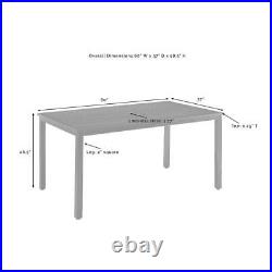 Kaplan Outdoor Metal Dining Table Oil Rubbed Bronze