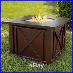 LPG Fire Pit Table Outdoor gas Fireplace Propane Heater Patio Backyard Deck New