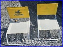 Landshark Lager Low Seat Beach Chairs (2) Rare