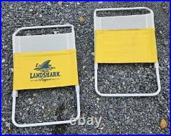 Landshark Lager Low Seat Beach Chairs (2) Rare