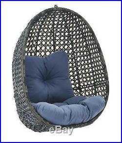 Lantis Woven Hanging Egg Chair With Stand Home Garden Outdoor Living Swing NEW