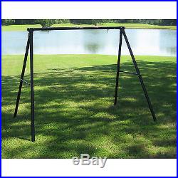 Lawn Swing Frame Black Steel Tube A Shaped Frame Patio Garden Outdoor Furniture