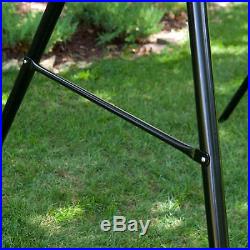 Lawn Swing Frame Black Steel Tube A Shaped Frame Patio Garden Outdoor Furniture