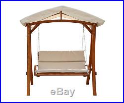Leisure Season Porch Swing with Canopy