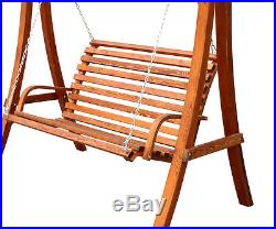 Leisure Season Porch Swing with Canopy