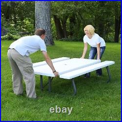 Lifetime 6 Foot Folding Outdoor Picnic Table 80215