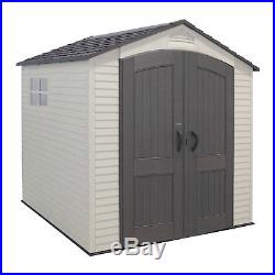 Lifetime 7 x 7 Foot Reinforced Outdoor All Purpose Storage Shed with Windows