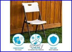 Lifetime Folding Chairs, White (4 Pack)