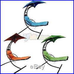 Lounger Chair Air Porch Swing Hammock Chair Hanging Chaise Arc Stand Canopy 3 C