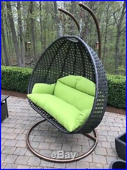 Luxury Indoor or Outdoor Swing Chair for two Hanging with stand