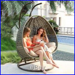 Luxury Indoor or Outdoor Swing Chair for two Hanging with stand