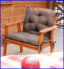 Luxury Replacement Cushions 1-4Seater Garden Swing Bench Chair Seat+Backrest
