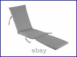 Made in USA Outdoor Steamer Chair Cushion Pad Sunbrella Canvas Granite