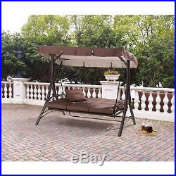 Mainstays Swing Hammock Seat Chair Outdoor Patio Canopy Lounger Convertible Bed