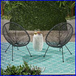Major Outdoor Hammock Weave Chair with Steel Frame (Set of 2)
