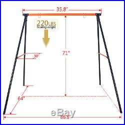 Metal A-Frame Swing Stand Fun Play + Large 40Platform Saucer Tree Swing 440LBS