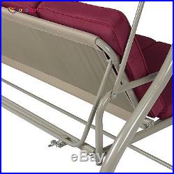 Modern Converting Outdoor Swing Canopy Hammock Seats 3 Patio Deck Furniture New