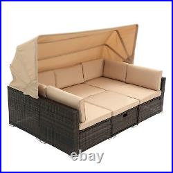 Modern outdoor sunbathing rattan sofa wholesale steel pool furniture chaise