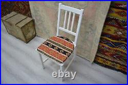 Moroccan Vintage Dining Seat Pads 16', Red Bohemian Ethnic Indoor Chair Cushion