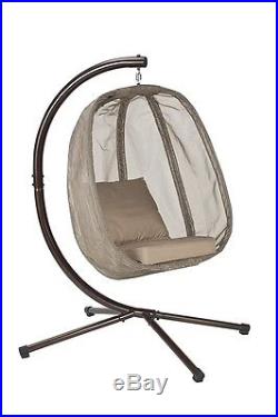 NEW Hanging Egg Chair Patio Swing Outdoor Home Furniture Poolside Garden Deck