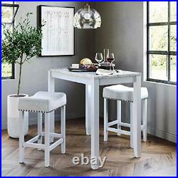 Nathan James Viktor 3 Piece Dining Set Heigh Kitchen Counter Pub or Breakfast