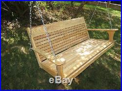 Natural Cypress Wood Porch Tree Swing, for the Larger Adults BGY2015