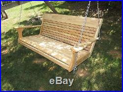 Natural Cypress Wood Porch Tree Swing, for the Larger Adults BGY2015