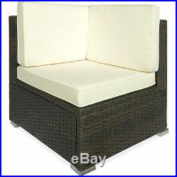 New 4X Sectional Rattan Wicker Sofa Set Patio Garden Cushioned Outdoor Furniture