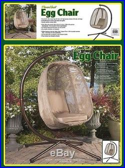 New Hanging Egg Patio Swing Outdoor Home Seating Furniture Poolside Garden Deck
