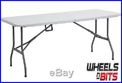 New Heavy Duty Folding Table 6 Ft Camping Picnic Banquet Party Garden Tables