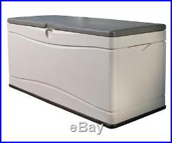 New Outdoor Lockable Lid Lifetime 60012 Extra Large 130 Gallon Storage Deck Box