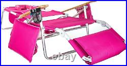 Ostrich Deluxe 3 in 1 Beach Chair with Face Opening Portable, Reclining Lounge