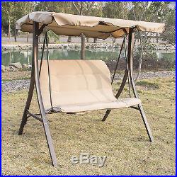 Outdoor 2 Person Canopy Swing Glider Hammock Patio Furniture Backyard Porch New