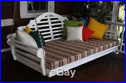 Outdoor 75 Marlboro Porch Swing Bed 8 Paint Options Fits a Single Mattress