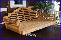 Outdoor 75 Marlboro Porch Swing Bed 8 Stain Options Fits Single Mattress