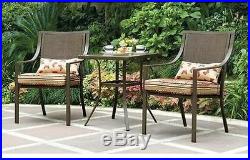 Outdoor Bistro Set 3-Piece Patio Chairs Table Furniture Garden Seat Backyard NEW