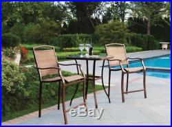 Outdoor Bistro Set Patio Chairs And Table Backyard Deck Furniture