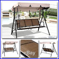 Outdoor Canopy Swing 3 Person Chair Patio Backyard Awning Seat Porch Yard Tent