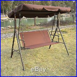 Outdoor Canopy Swing 3 Person Glider Hammock Patio Furniture Backyard Porch Seat