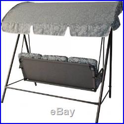 Outdoor Canopy Swing Hammock Garden Deck Porch Patio Blue Seats 3 Furniture