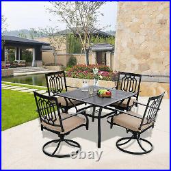 Outdoor Chairs Set of 2 with Cushion Swivel Patio Dining Rocker Chair Furniture
