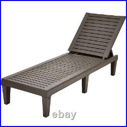 Outdoor Chaise Lounge Chair Adjustable Patio Reclining Bench Loungers Set ofUS