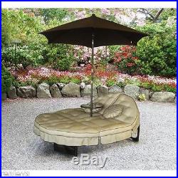 Outdoor Double Chaise Lounge Patio Furniture Pool Chair Deck Loveseat Lounger