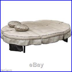 Outdoor Double Chaise Lounge Patio Furniture Pool Chair Deck Loveseat Lounger