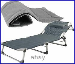 Outdoor Folding Reclining Beach Sun Patio Chaise Lounge Chair Pool Lawn Lounger