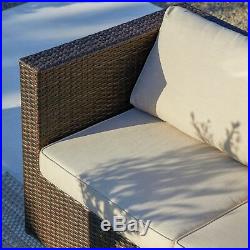 Outdoor Furniture 12 Pieces Patio Sectional Wicker Rattan Sofa set by Supernova