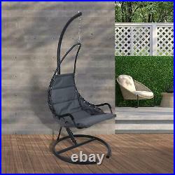 Outdoor Garden Hanging Swing Chair Sun Lounger Grey Hammock Seat Patio