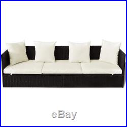 Outdoor Garden Sofa Furniture Bed Patio Sun Bed Lounger with Cushion & Pillow