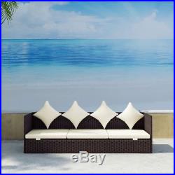 Outdoor Garden Sofa Furniture Bed Patio Sun Bed Lounger with Cushion & Pillow